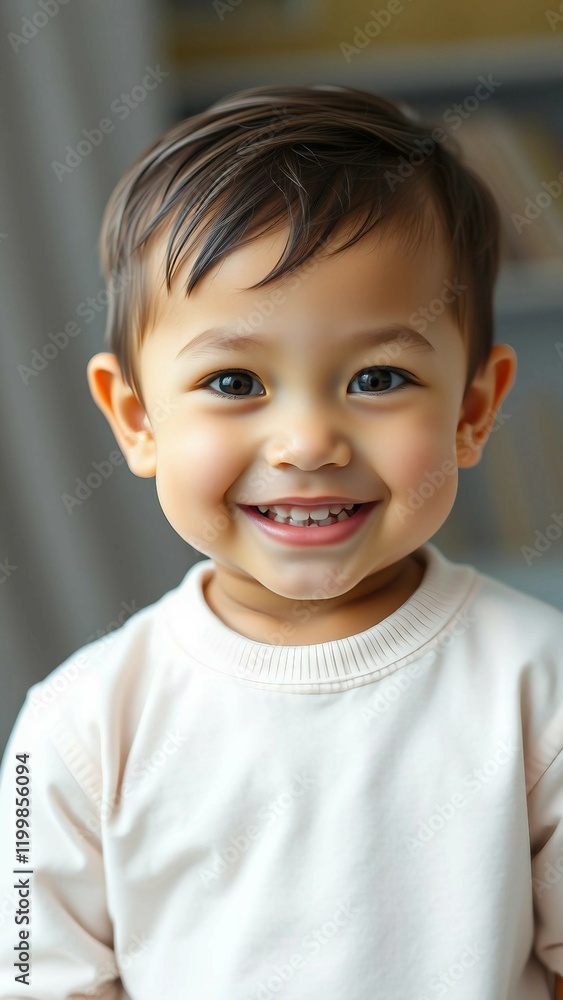 Portrait of a young child smiling isolated on a transparent background vertical Portrait of a young child smiling isolated on a transparent background vertical