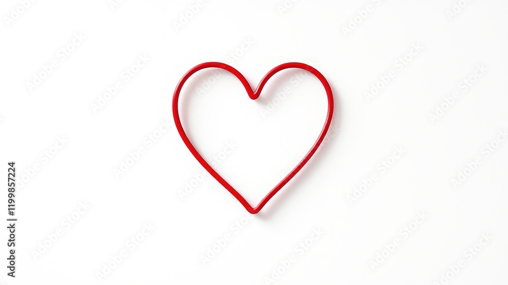 Red Heart Symbol - Isolated Studio Shot Red Heart Symbol - Isolated Studio Shot