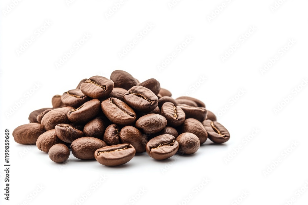 Naklejka premium coffee beans isolated on white