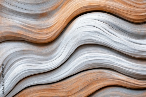A driftwood texture with soft, bleached tones and weathered grooves from years of exposure to wind and water