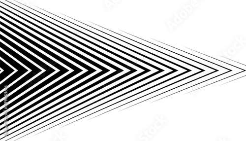 Black and white sharp arrows transition pattern for sporty background and jersey design. Fully editable vector element. Vector Format Illustration 