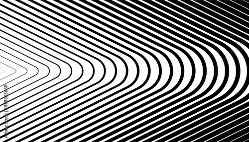 Black and white transition pattern with arrows shape for sporty background and jersey design. Fully editable vector element. Vector Format Illustration 