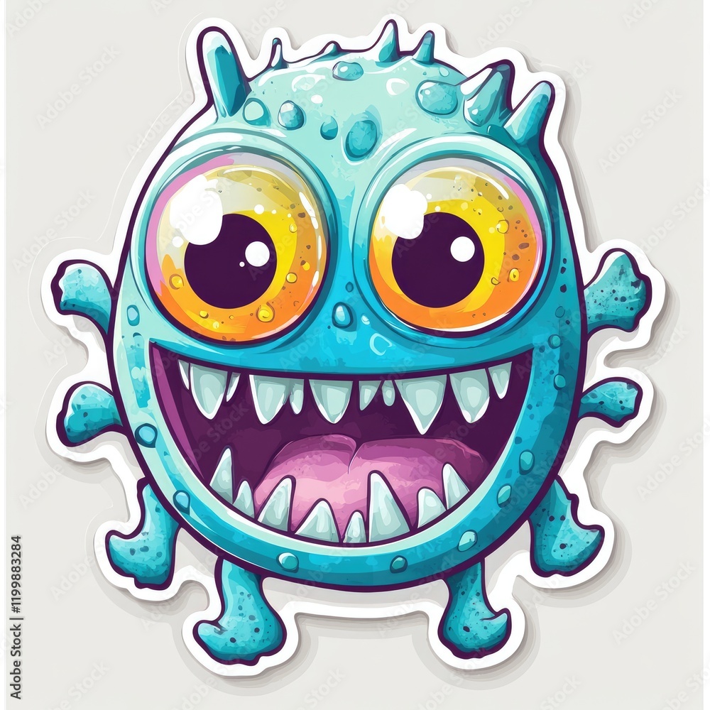 Obraz premium funny monster cartoon