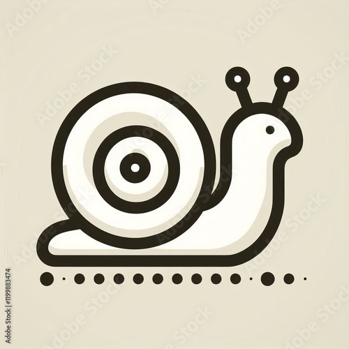 Snail Trail A spiral shape in white or a light color representin photo