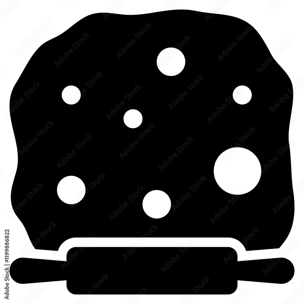 baking dessert rolling bakery dessert solid glyph icon baking dessert rolling bakery dessert solid glyph icon