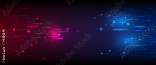 Abstract technology background Hi-tech communication concept futuristic digital innovation background vector illustration.