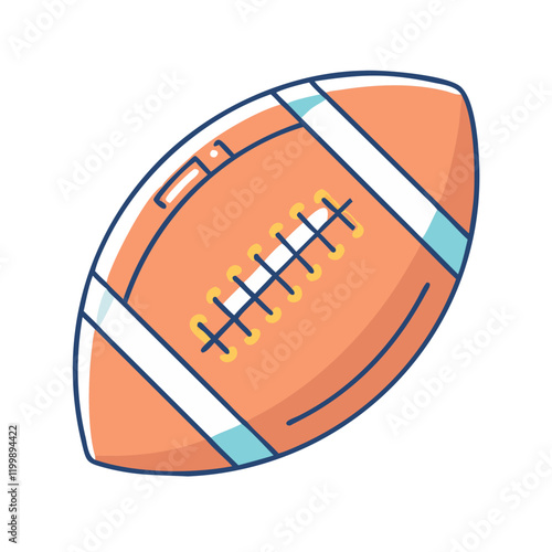 american footbal icon, american footbal vector illustration-simple illustration of american footbal, perfect for american footbal logos and themed design 