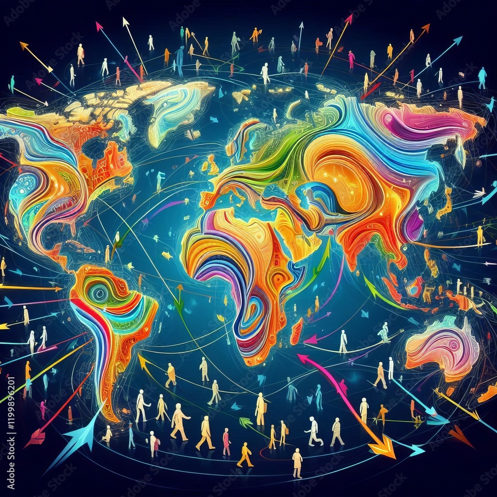 Map of Human Migration Map of Human Migration