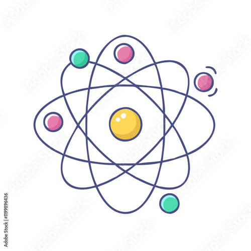 atoms icon, atoms vector illustration-simple illustration of atoms, perfect for atoms logos and themed design 