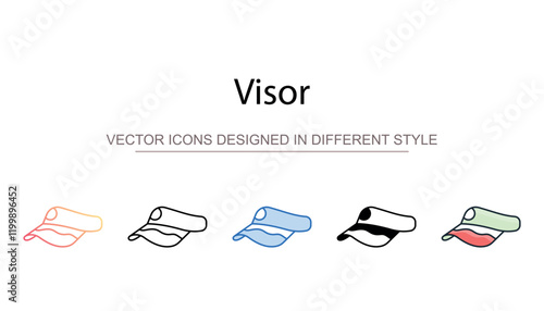 Visor icon design with white background stock illustration