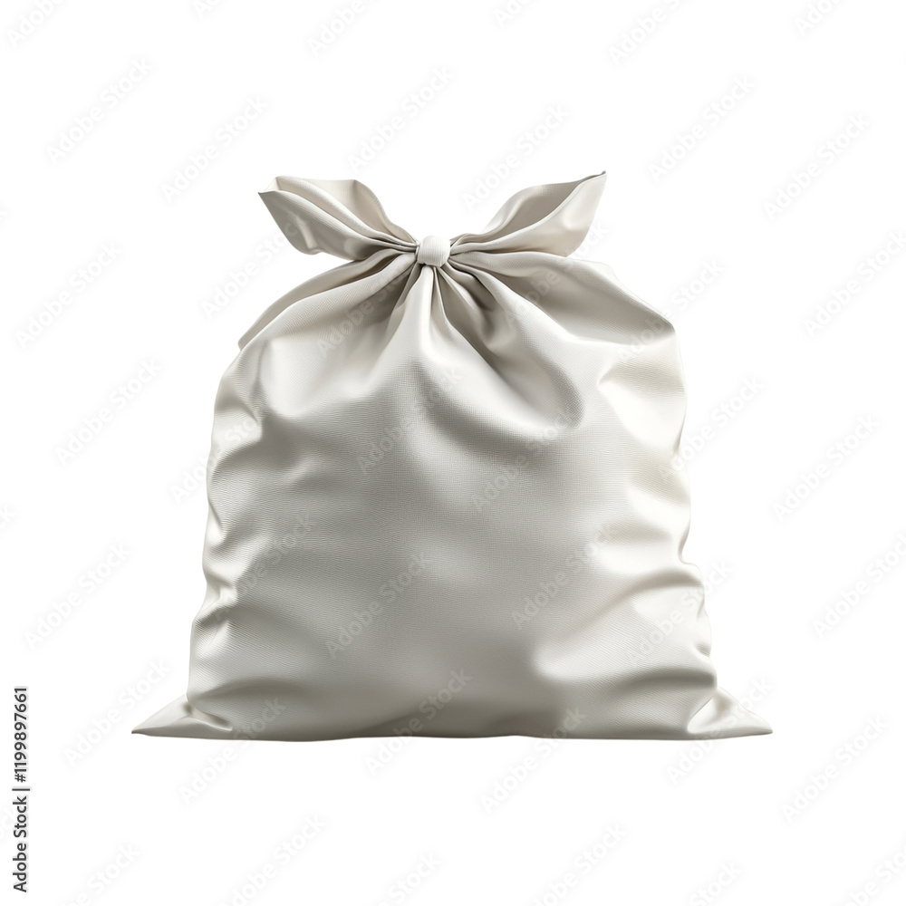 Plain White Bag on a Transparent Background Isolated on transparent background Plain White Bag on a Transparent Background Isolated on transparent background