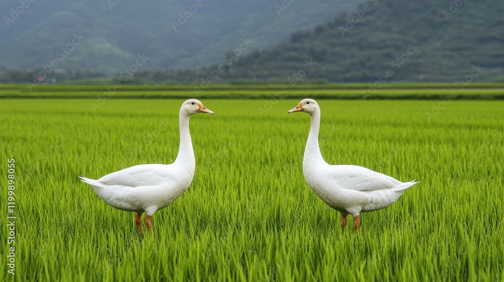 Integrating ducks in sustainable rice paddies wetlands agriculture nature ecological farming