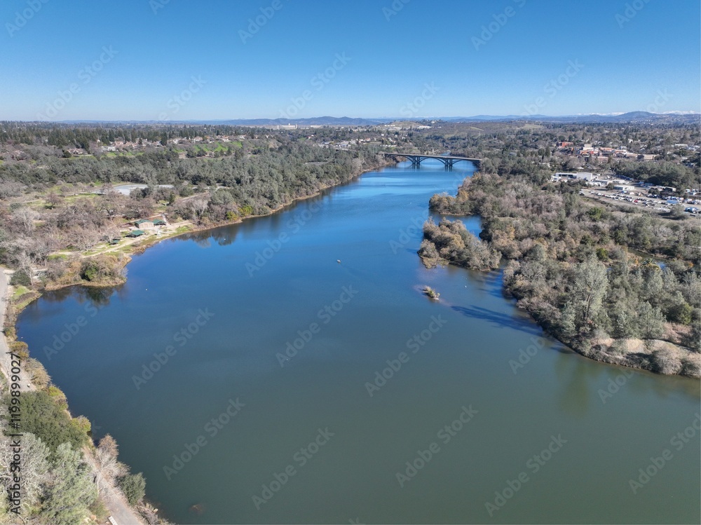 view of the river in the mountains