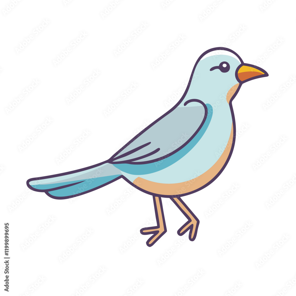 Fototapeta premium bird icon, bird vector illustration-simple illustration of bird, perfect for bird logos and themed design 