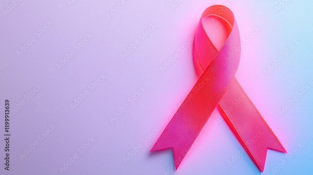 Cancer with awareness and compassion concept. Pink awareness ribbon on a textured background. Cancer with awareness and compassion concept. Pink awareness ribbon on a textured background.