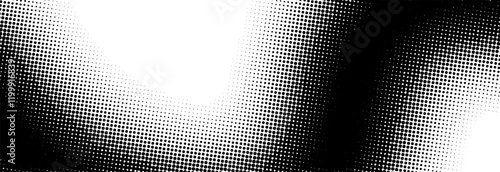 Modern black and white pop art background with halftone dots in comic style, vector illustration eps10	