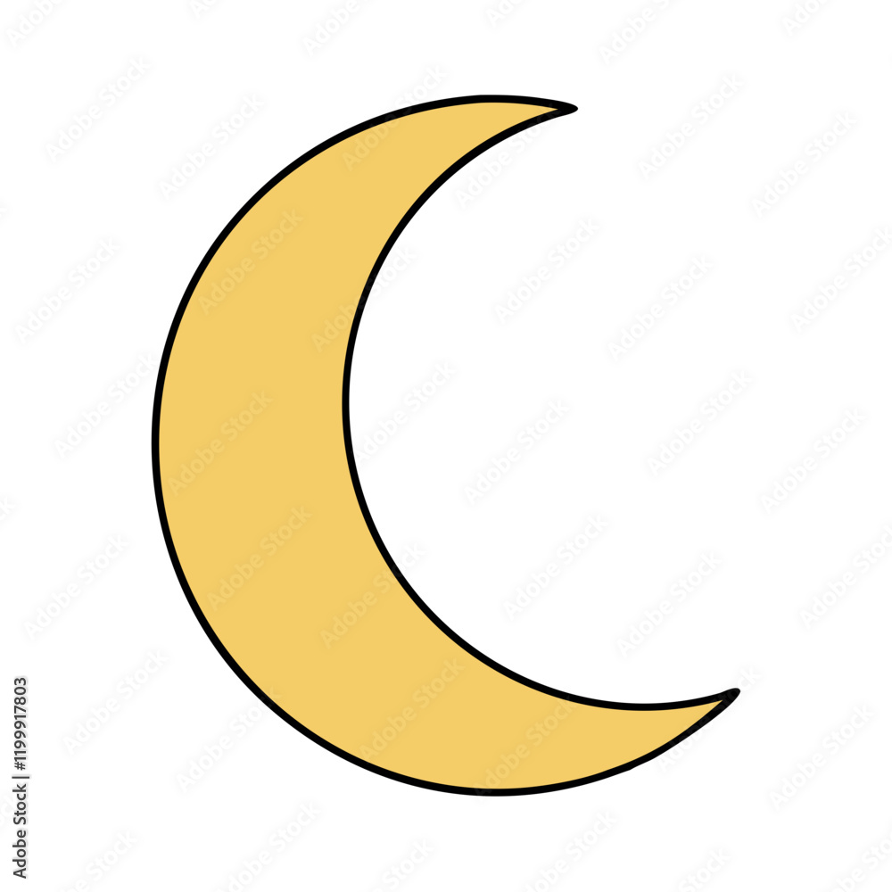 crescent moon icon, crescent moon vector illustration-simple illustration of crescent moon, perfect for crescent moon logos and themed design crescent moon icon, crescent moon vector illustration-simple illustration of crescent moon, perfect for crescent moon logos and themed design