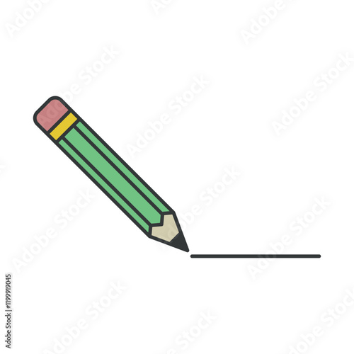 pencil sign symbol vector icon