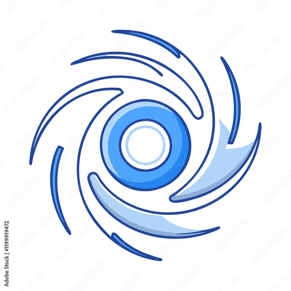 Fototapeta premium cyclone icon, cyclone vector illustration-simple illustration of cyclone, perfect for cyclone logos and themed design 