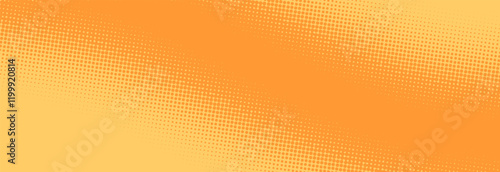 Orange pop art background in retro comics style with halftone dots design, vector illustration eps10

