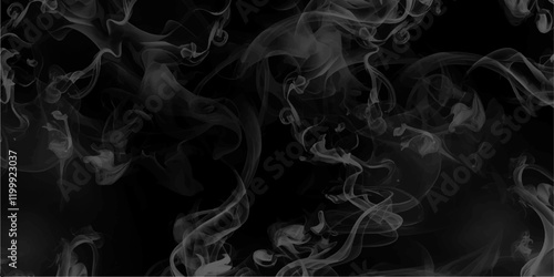 Smoke steam set of airborne particulates and gases emitted. Gray vector background with smoke shapes. Abstract, messy, splattered, sprayer texture. Halftone vector smoke texture.