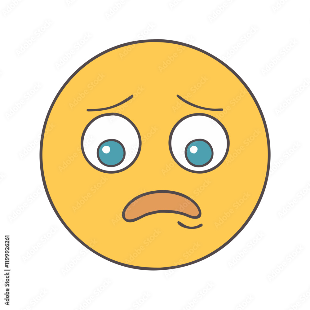 Fototapeta premium emot icon, emot vector illustration-simple illustration of emot, perfect for emot logos and themed design 