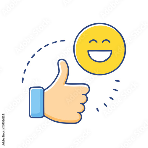 emoji thumbs up icon, emoji thumbs up vector illustration-simple illustration of emoji thumbs up, perfect for emoji thumbs up logos and themed design 