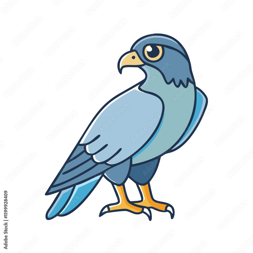 Fototapeta premium falcon icon, falcon vector illustration-simple illustration of falcon, perfect for falcon logos and themed design