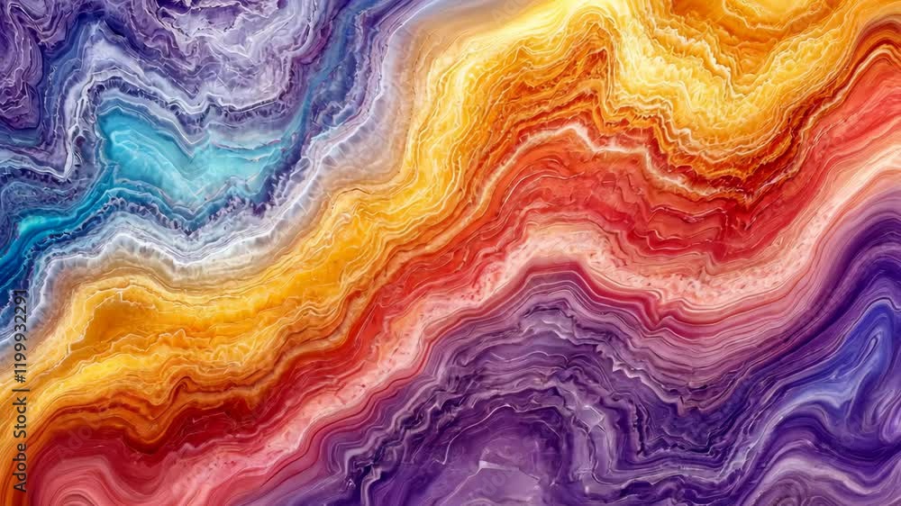 Vibrant abstract design featuring swirling patterns of orange, purple, and blue tones creating a stunning visual experience Vibrant abstract design featuring swirling patterns of orange, purple, and blue tones creating a stunning visual experience
