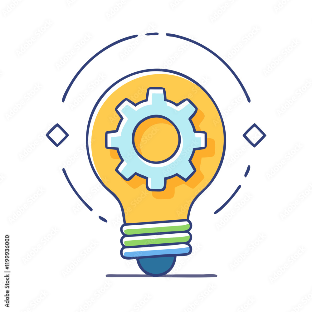 gear on light bulb icon, gear on light bulb vector illustration-simple illustration of gear on light bulb, perfect for gear on light bulb logos and themed design gear on light bulb icon, gear on light bulb vector illustration-simple illustration of gear on light bulb, perfect for gear on light bulb logos and themed design