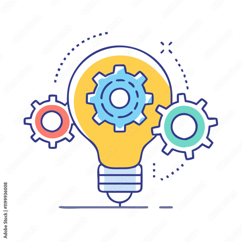 gear on light bulb icon, gear on light bulb vector illustration-simple illustration of gear on light bulb, perfect for gear on light bulb logos and themed design gear on light bulb icon, gear on light bulb vector illustration-simple illustration of gear on light bulb, perfect for gear on light bulb logos and themed design