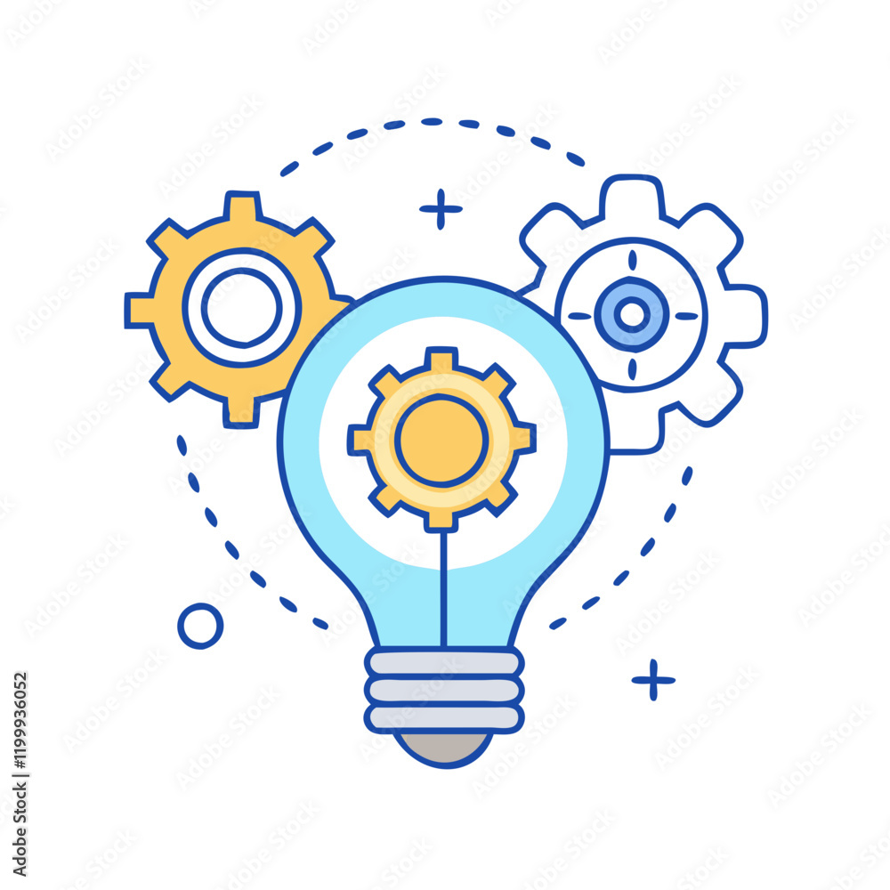 gear on light bulb icon, gear on light bulb vector illustration-simple illustration of gear on light bulb, perfect for gear on light bulb logos and themed design gear on light bulb icon, gear on light bulb vector illustration-simple illustration of gear on light bulb, perfect for gear on light bulb logos and themed design