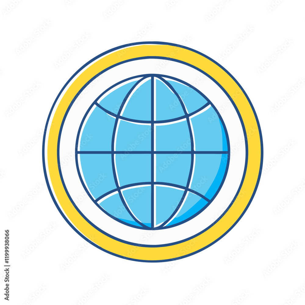 globe emblem icon, globe emblem vector illustration-simple illustration of globe emblem, perfect for globe emblem logos and themed design globe emblem icon, globe emblem vector illustration-simple illustration of globe emblem, perfect for globe emblem logos and themed design