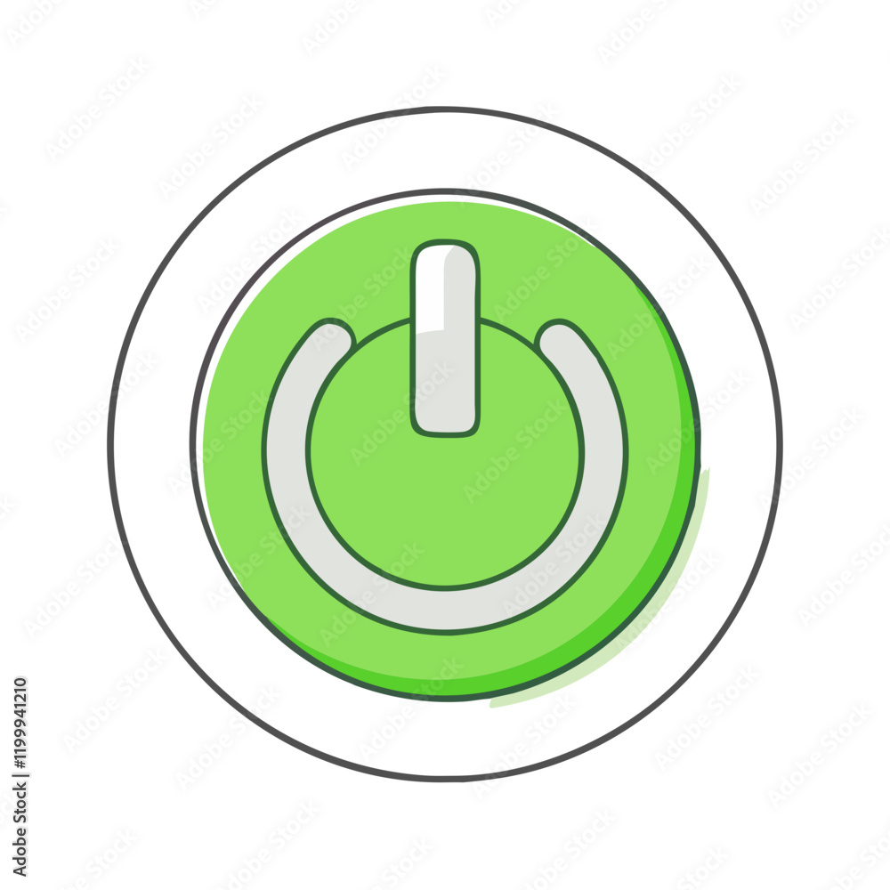green power button icon, green power button vector illustration-simple illustration of green power button, perfect for green power button logos and themed design green power button icon, green power button vector illustration-simple illustration of green power button, perfect for green power button logos and themed design