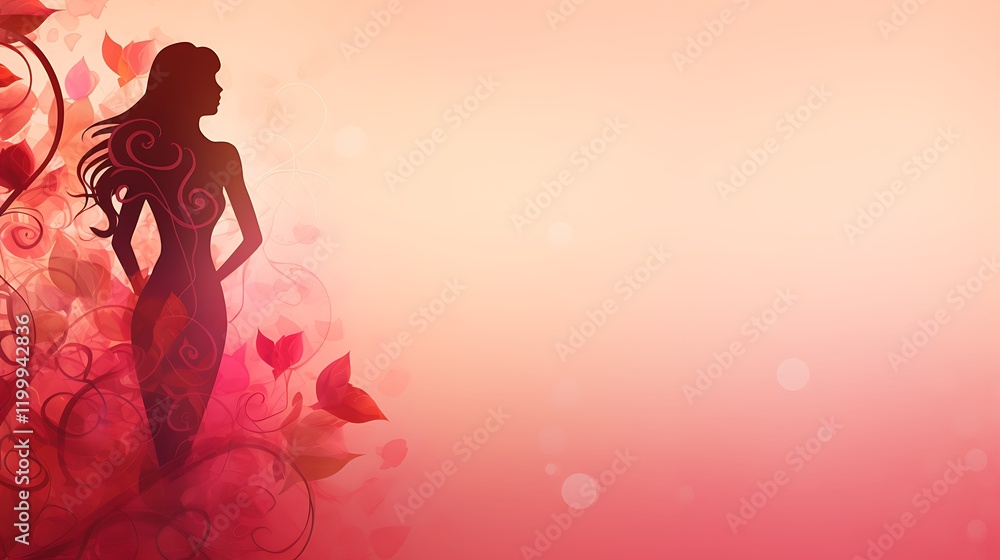 Celebratory Women's Day Background with Roses and and Floral Patterns
Celebratory Women's Day Background with Roses and and Floral Patterns