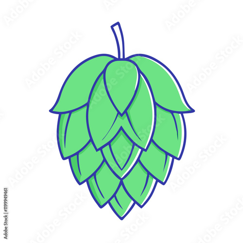 hops icon, hops vector illustration-simple illustration of hops, perfect for hops logos and themed design 