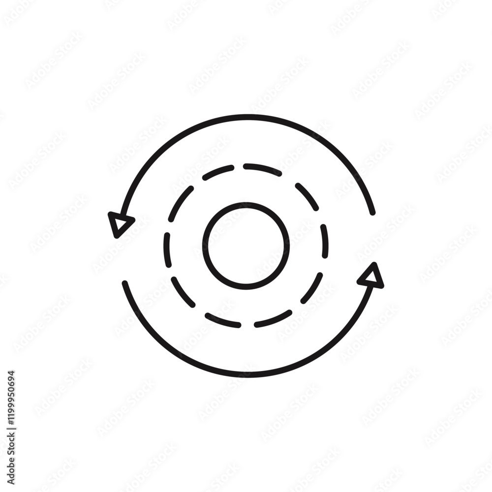 Consistency icon Flat simple outline Consistency icon Flat simple outline