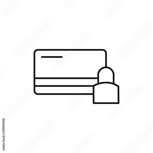 Credit limit icon Flat simple outline