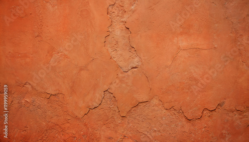 old textured terracotta wall background photo