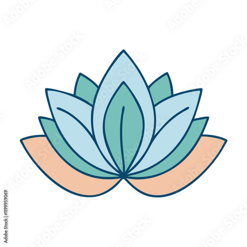 lotos icon, lotos vector illustration-simple illustration of lotos, perfect for lotos logos and themed design 
