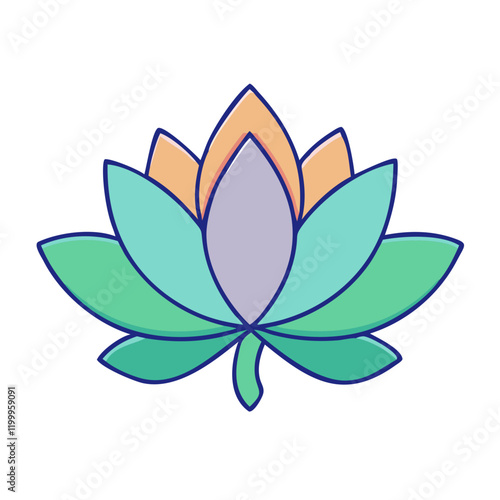lotos icon, lotos vector illustration-simple illustration of lotos, perfect for lotos logos and themed design 