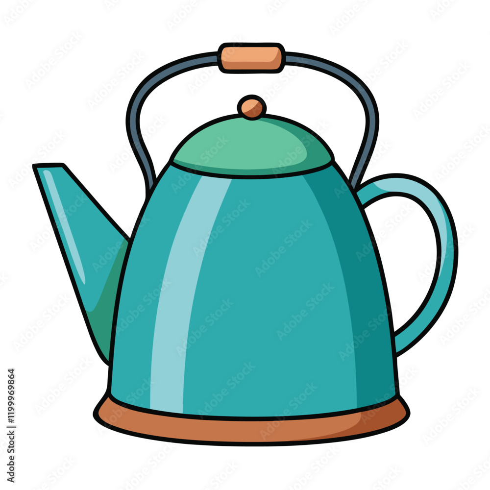 teapot isolated on white