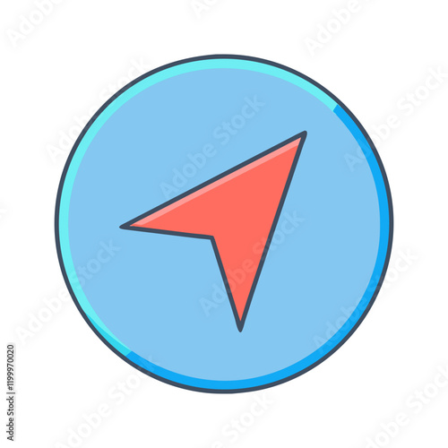 Free Download navigation icon, navigation vector illustration-simple illustration of navigation, perfect for navigation logos and themed design  - GFXLoad
