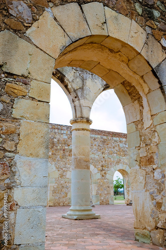 Exconvent of Cuilapam, Oaxaca, Mexico. Considered one of the jewels of the Dominican novo-Hispanic architecture. Tourist place to visit when traveling to Oaxaca. photo