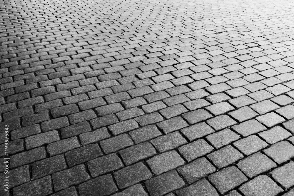 Empty of stone brick road Empty of stone brick road