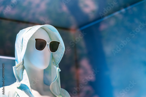 Sun-protective clothing in the store