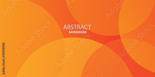 Abstract Minimal geometric background. Orange elements with fluid gradient. Dynamic shapes composition. Eps 10