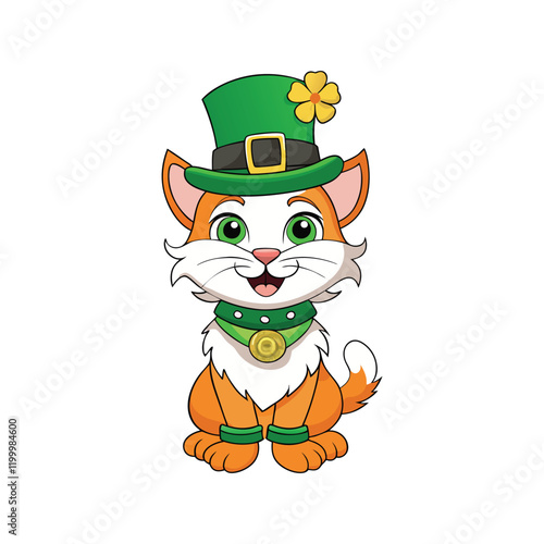 Cute Leprechaun Cat