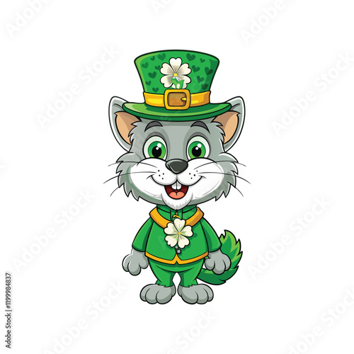 Cute Leprechaun Cat