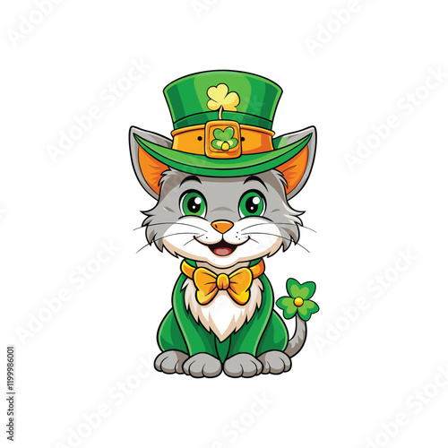 Cute Leprechaun Cat